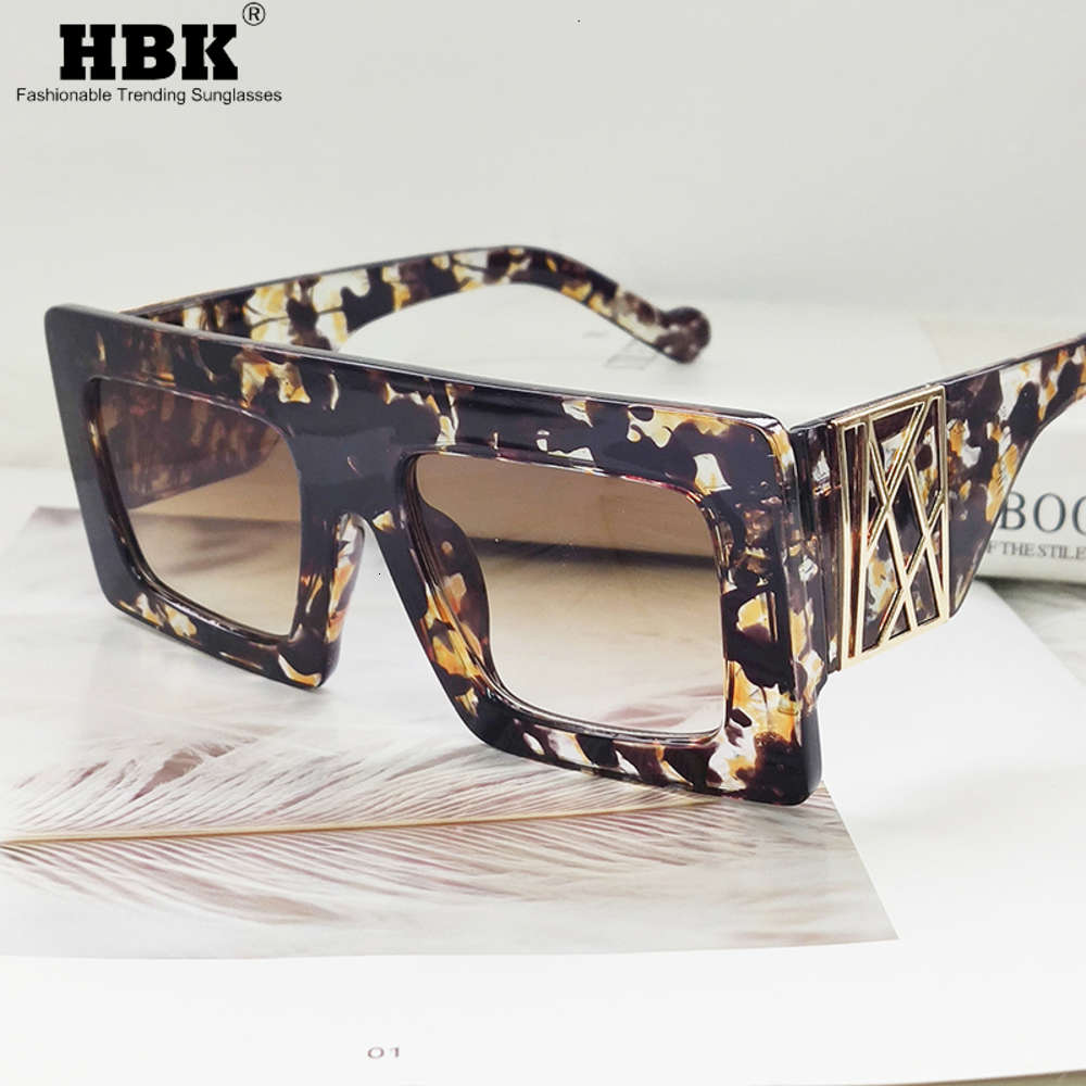 

Classic Oversized Square Sunglasses for Men Women High Quality Vintage Fashion Glasses Male Eyewear Yellow Floral Ladies Shades, White;black