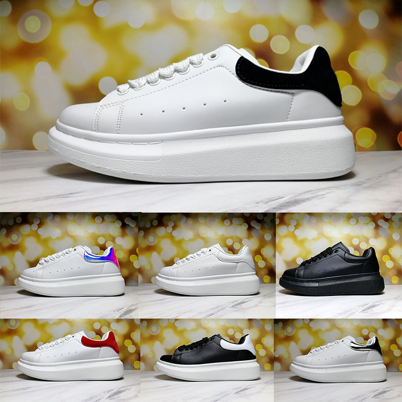 

wholesale reflective platform men women casual shoes triple white reflect black multi color deep blue laser silver Sequin mens sneakers size 35-44