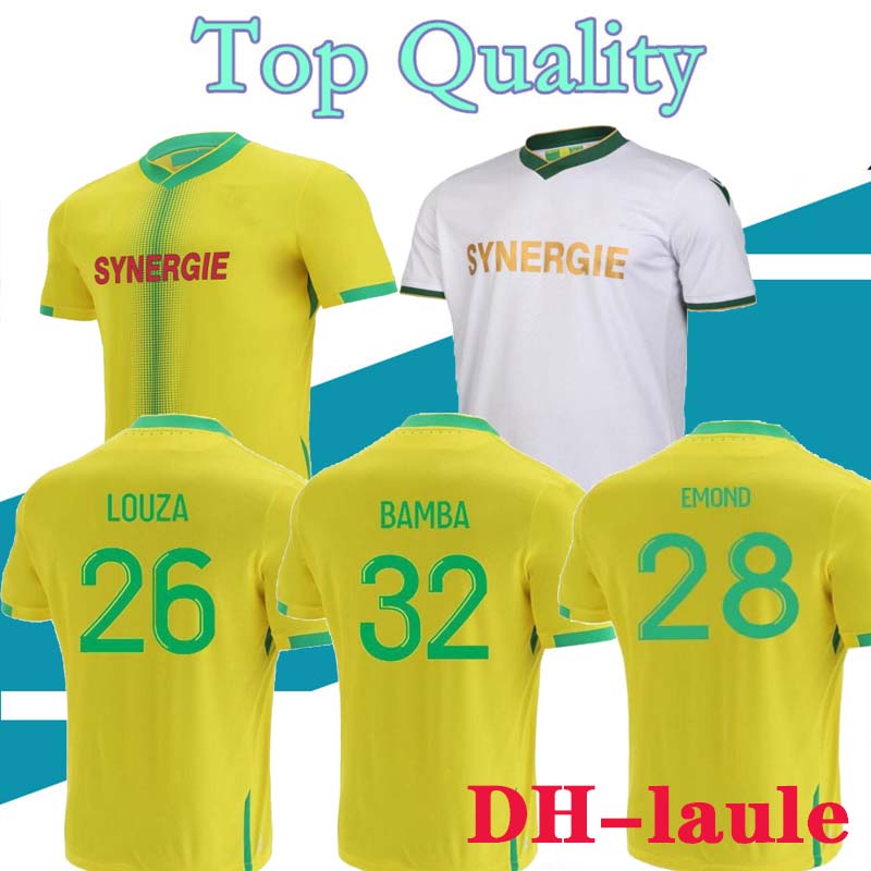 

21 22 FC Nantes soccer jersey home away maillot de foot 2021 2022 SIMON LOUZA A TOURE BLAS COCO COULIBALY ADULT MEN KIDS football shirts, Adult 3