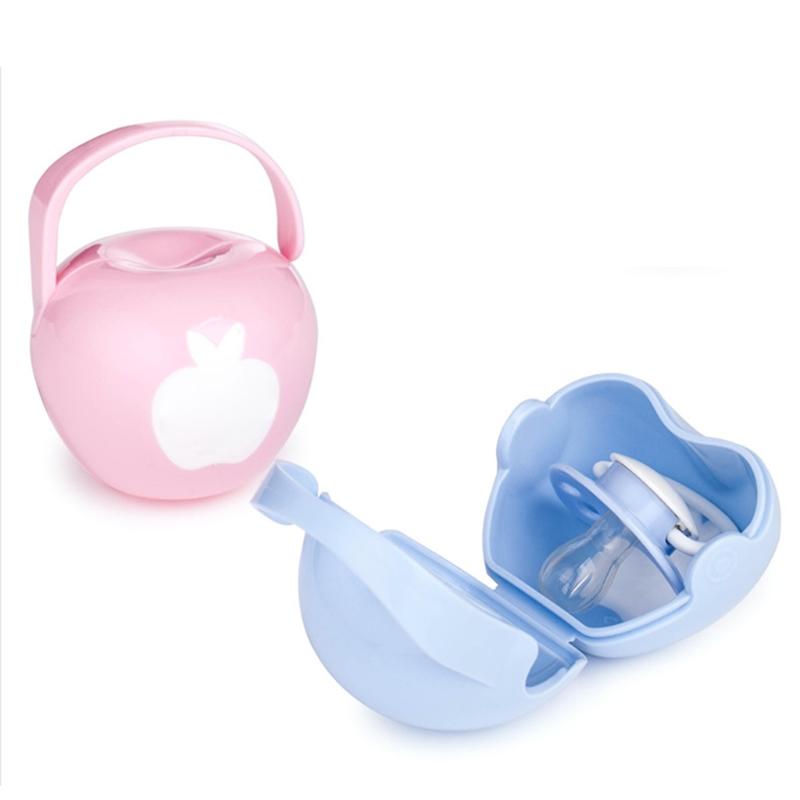 

Pacifiers# 1pc Portable Pacifier Box Holder Baby Infant Nipple Travel Case Little Apple Shape Storage