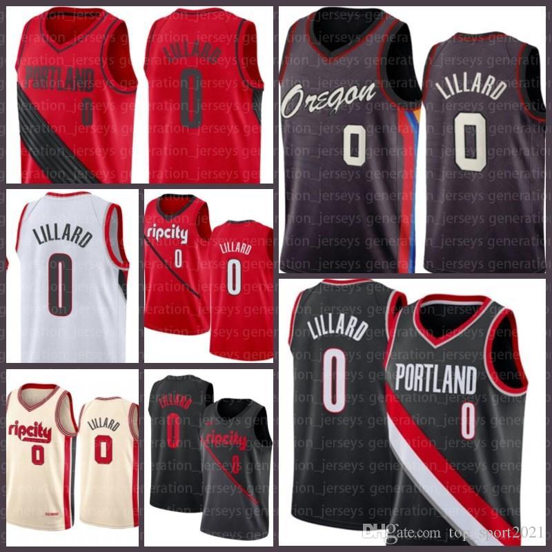 

2021 New Portland Trail Blazers Jersey Damian 0 Lillard C.J. 3 McCollum Carmelo 00 Anthony Clyde 22 Drexler Basketball Men', Black;red