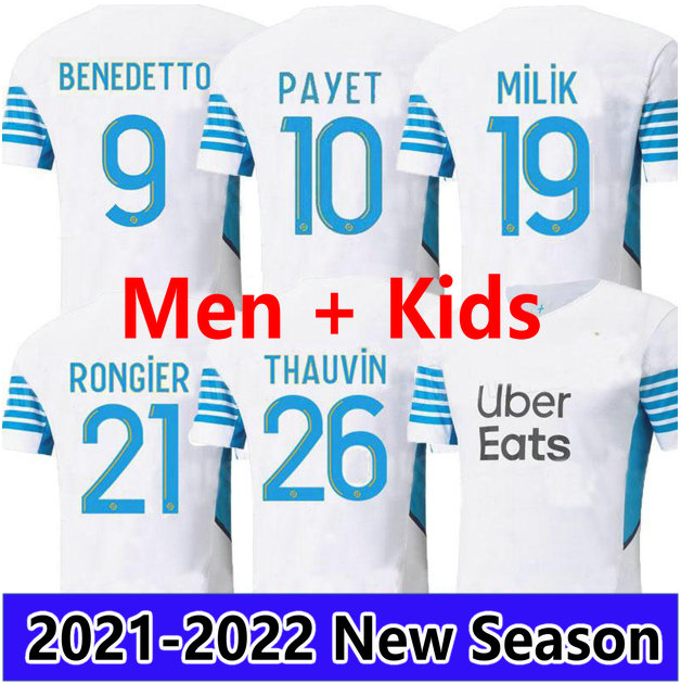 

21 22 PAYET ÜNDER BENEDETTO MILIK soccer jersey 2021 2022 home away 3rd maillot foot GERSON HARIT GUENDOUZI KAMARA LUIS HENRIQUE football shirt men + kids kit uniforms, 21-22 home