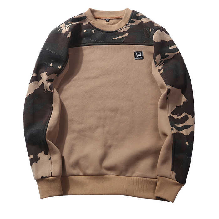 

Men's Hoodies & Sweatshirts Mens Long Sleeve Plus Size Crew Neck Casual Camouflage Fleece Pullover Sweater Fashion For Men EU