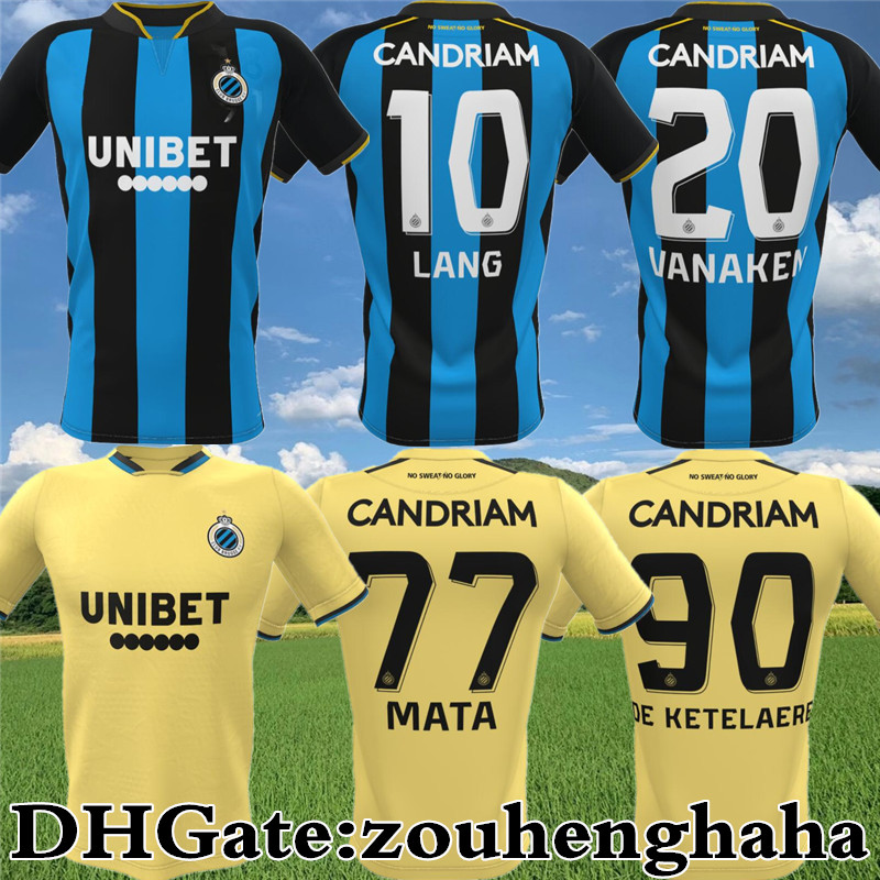 

Club Brugge KV LANG Soccer Jersey 2021 22 Home Away DE KETELAERE VANAKEN MATA Maillots Foot MECHELE DOST V.BADJI PEREZ E.BALANTA MBAMBA Football Shirt Kit