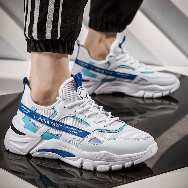 

Classic Women Men Sports Trainers Size Running Shoes Gray Black Blue Red White Sunmmer Thick-Soled Wear-Resistant Runners Sneakers Code: 02-0895