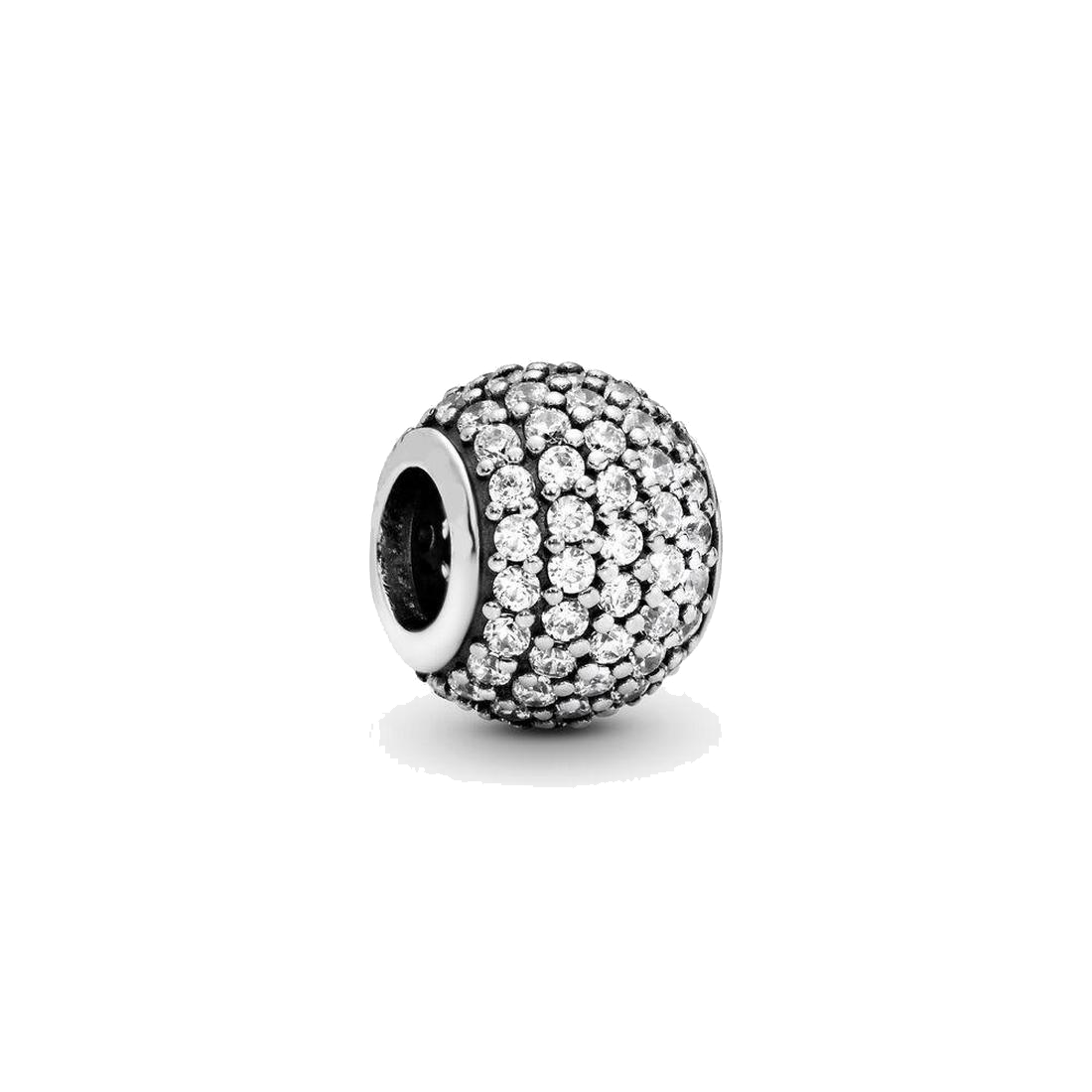 

Fine jewelry Authentic 925 Sterling Silver Bead Fit Pandora Charm Bracelets Clear Pave Charms Safety Chain Pendant DIY beads, Bronze;silver