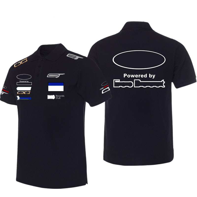 

F1 team modified custom sports training short-sleeved t-shirt summer lapel POLO