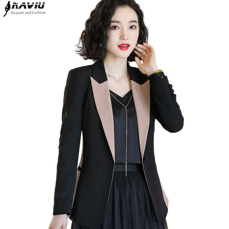 

Professional Temperament Women Fashion Casual Blazer Formal High-End Long Sleeve Office Ladies Business Work Coat 210604, Apricot blazer