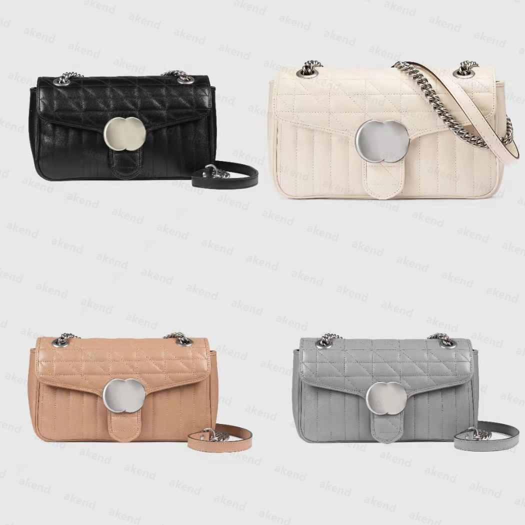 

5A High quality Luxury Designer Shoulder Bag tote Genuine Leather Marmont Women's men Crossbody Bags handbags Wallet Handbag Purses caviar MINI free Clutch Fashion, Box