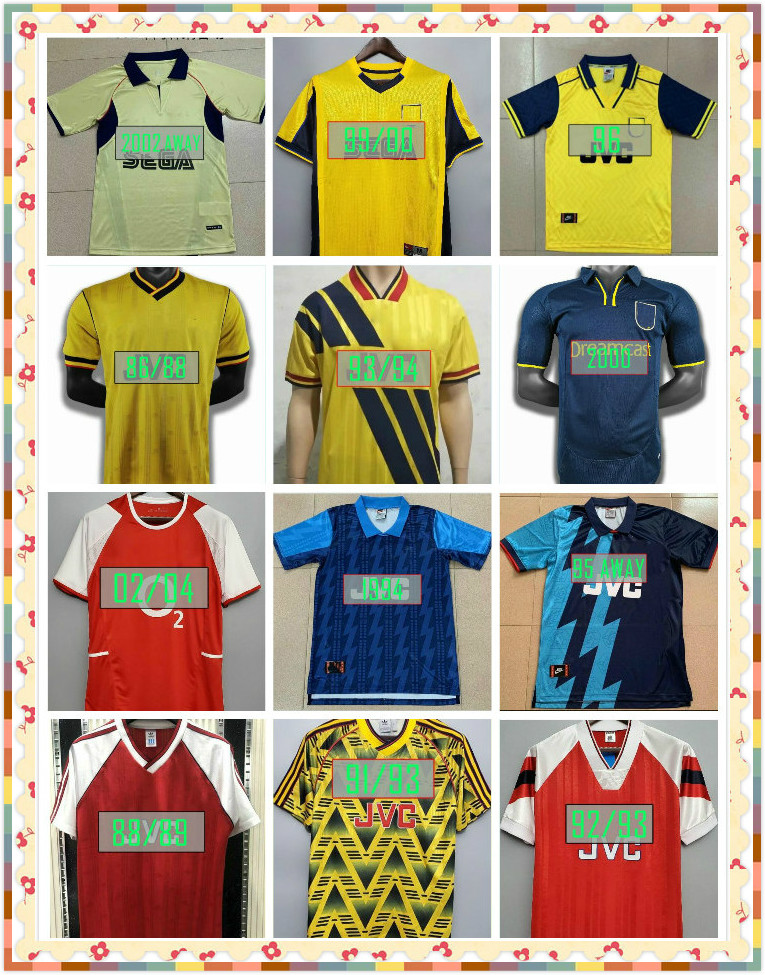 

2005 06 98 99 V. PERSIE VIEIRA WRIGHT HIGHBURY HOME soccer Jerseys FOOTBALL SHIRT PIRES REYES ADAMS 2000 02 Retro BERGKAMP 94 95 96 97 Galla, 99-00 yellow