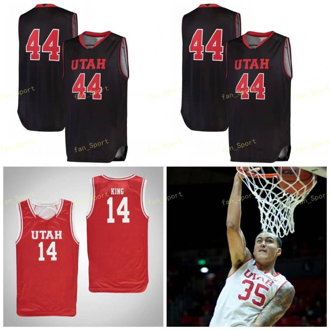 

NCAA College Utah Utes Basketball Jersey 35 Kyle Kuzma 44 Keith Van Horn 0 Naseem Gaskin 1 Charles Jones Jr Custom Stitched, Black