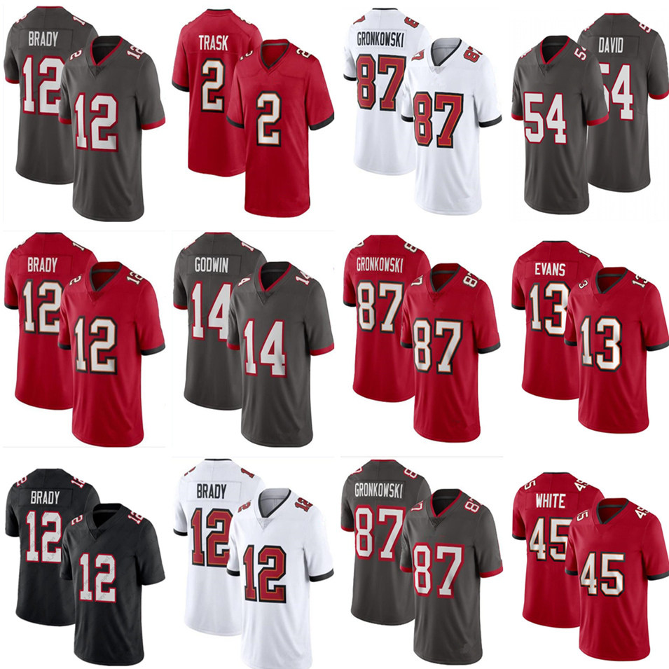 

12 Tom Brady 87 Rob Gronkowski 13 Mike Evans 14 Chris Godwin Football Antonio Brown 45 Devin White Lavonte David Jerseys, My store(aryahome)