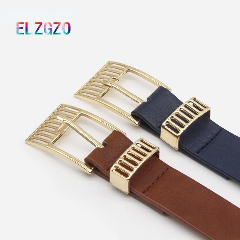 

Belts Women's Belt Fashion Pin Buckle Waistband Solid Color PU Leather Ladies Thin Casual Alloy Decorative Dress, Black;brown