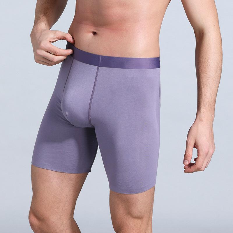 

Underpants Panties Men Boxers Long Underwear Cotton Man Plus Size Shorts Boxer Breathable Mens, Red