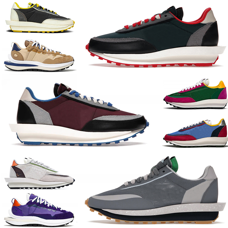

waffle ldv ld ldwaffle men women running shoes vaporwaffle black gum white off nylon varsity blue dark iris sesame void game royal sports trainers sneakers, A#24 strangelove 36-40
