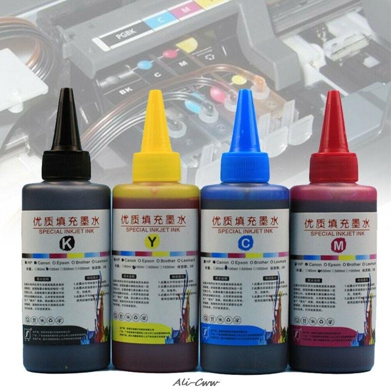 

Ink Cartridges 100ML Refill Kit Universal Dye Printer Supplies Desktop Printing Paper Replacement For Canon PG-245 CL-246 PIXMA MG2420