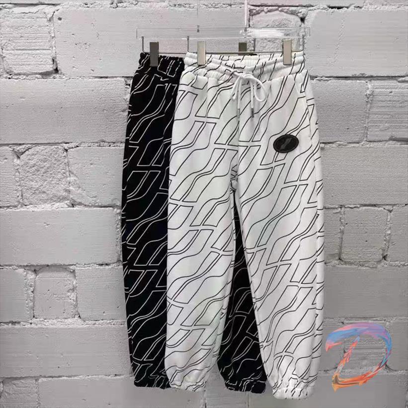 

clothing we11done full pattern sweatpants women pant drawstring jogging pants welldone fashion casual trousers, Black