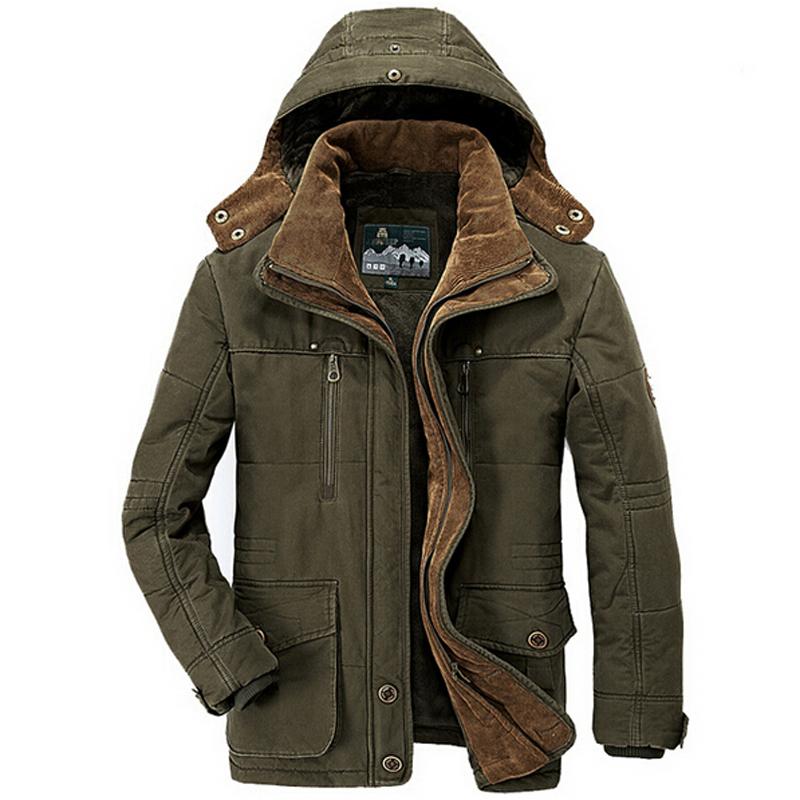 

Men's Jackets Minus 40 Degrees Winter Jacket Men Thicken Warm Cotton-Padded Hooded Windbreaker Parka Plus Size 5XL 6XL Coats, Khaki