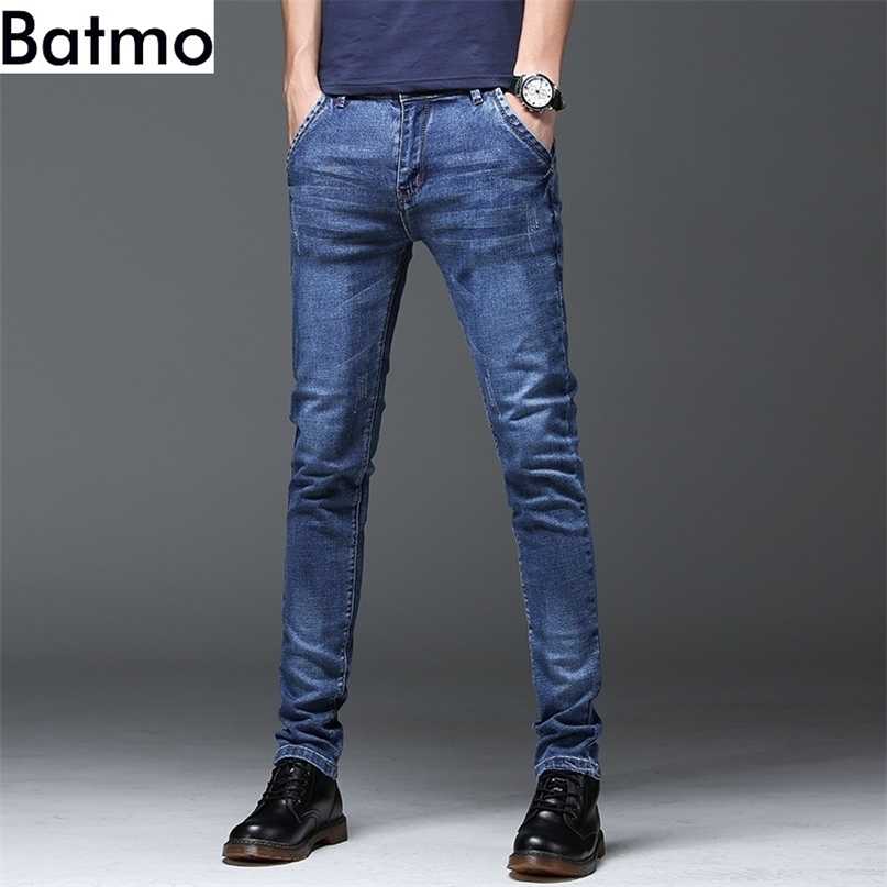 

Batmo arrival high quality casual slim jeans men ,'s pencil pants ,skinny Z005 211108, Blue