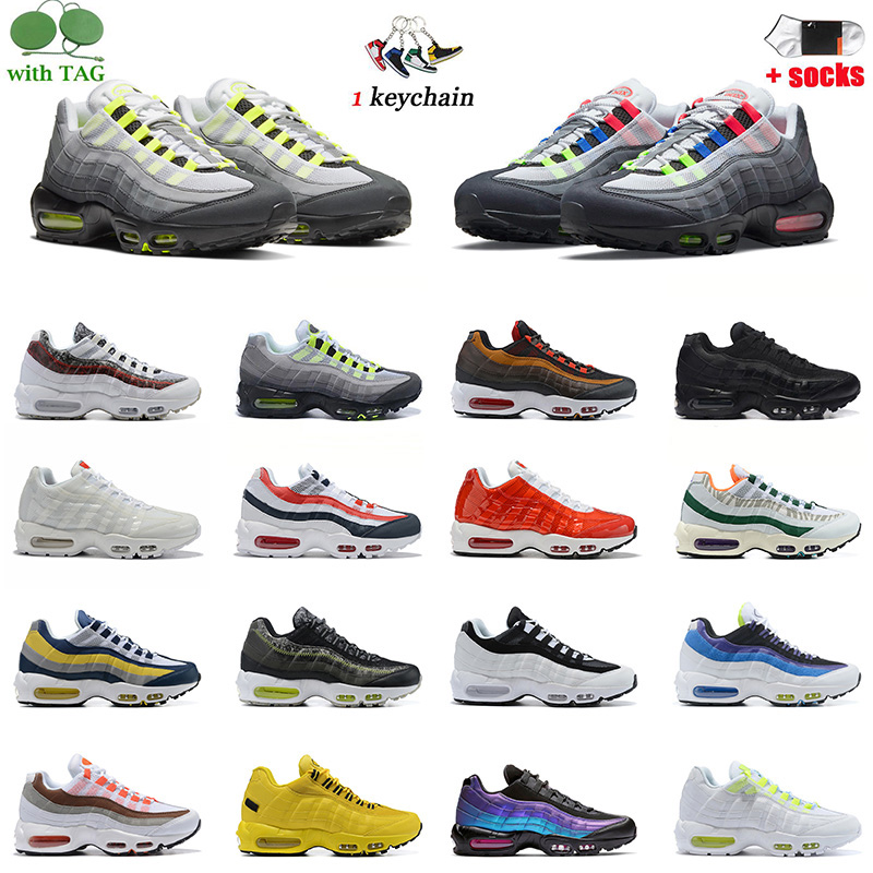 

Wholesale 2022 OG Air Max 95 For Mens Womens Running Shoes EUR 46 Cushion Outdoor Greedy Neon Laser Fuchsia Triple Black World Airmax 95s NIK Sneakers Sports, 40-46 1