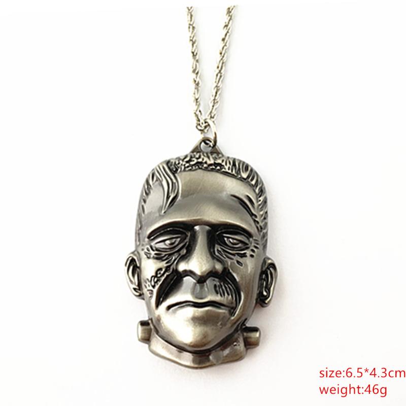 

Pendant Necklaces HBSWUI Frankenstein KeyChains Horror Movies Show High Quality Fshion Metal Jewelry Cosplay Gifts For Woman Girl Men