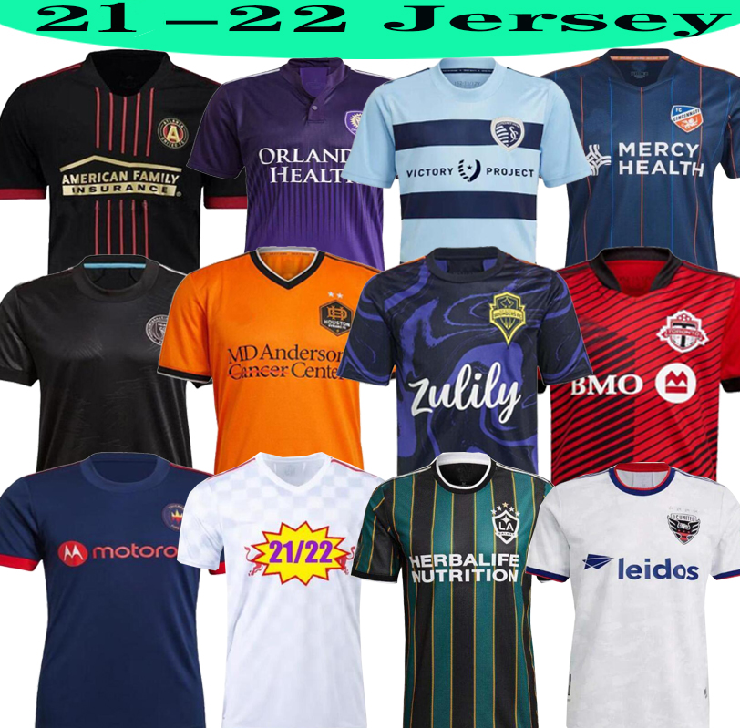 

MLS 2120 LOS ANGELES LA GALAXY inter Miami soccer jersey 2122 Portland Sporting Kansas City Cincinnati Atlanta D.C United Minnesota York foo, Black;yellow