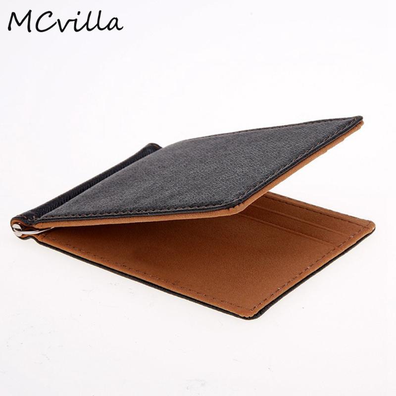 

Wallets Black Men Wallet Short Skin Purses Leather Money Clips Sollid Thin High Quality For Brand Mcvilla, Green