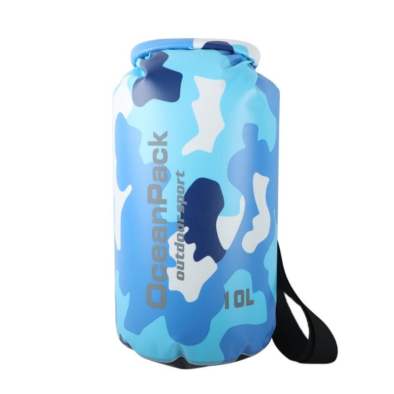

Outdoor Bags 2/10/15/20L Camouflage Waterproof Bag Dry Swimming Storage Man Rafting Sack Kayaking Drifting River Trekking, Pink