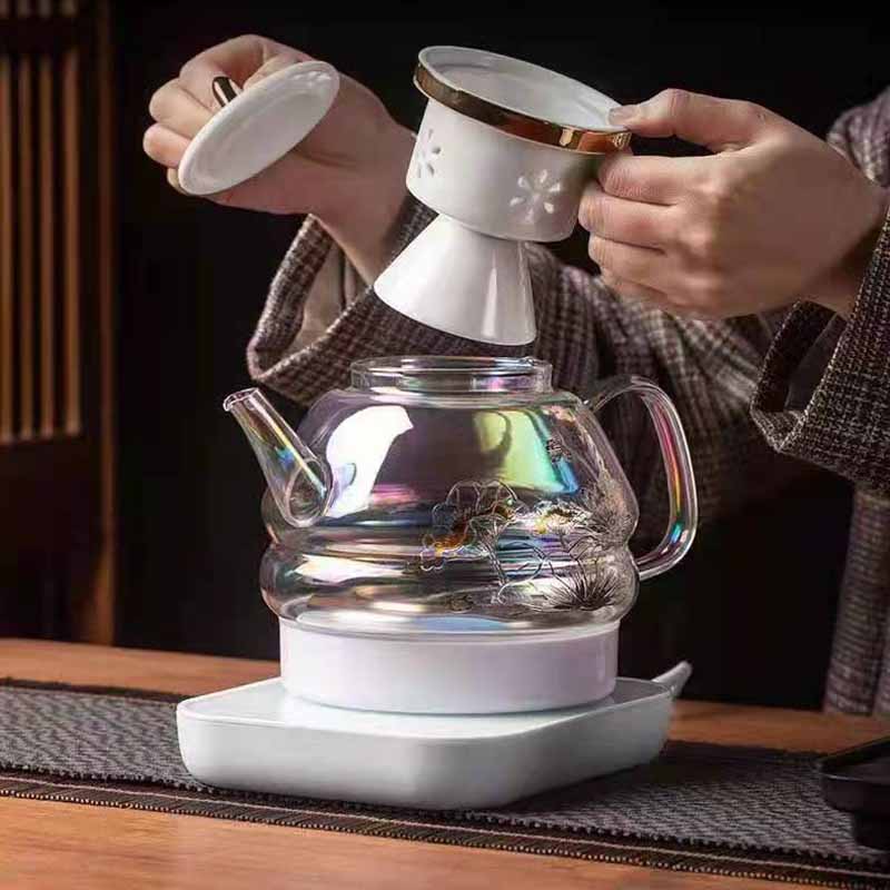 

Teapots round pot with groove