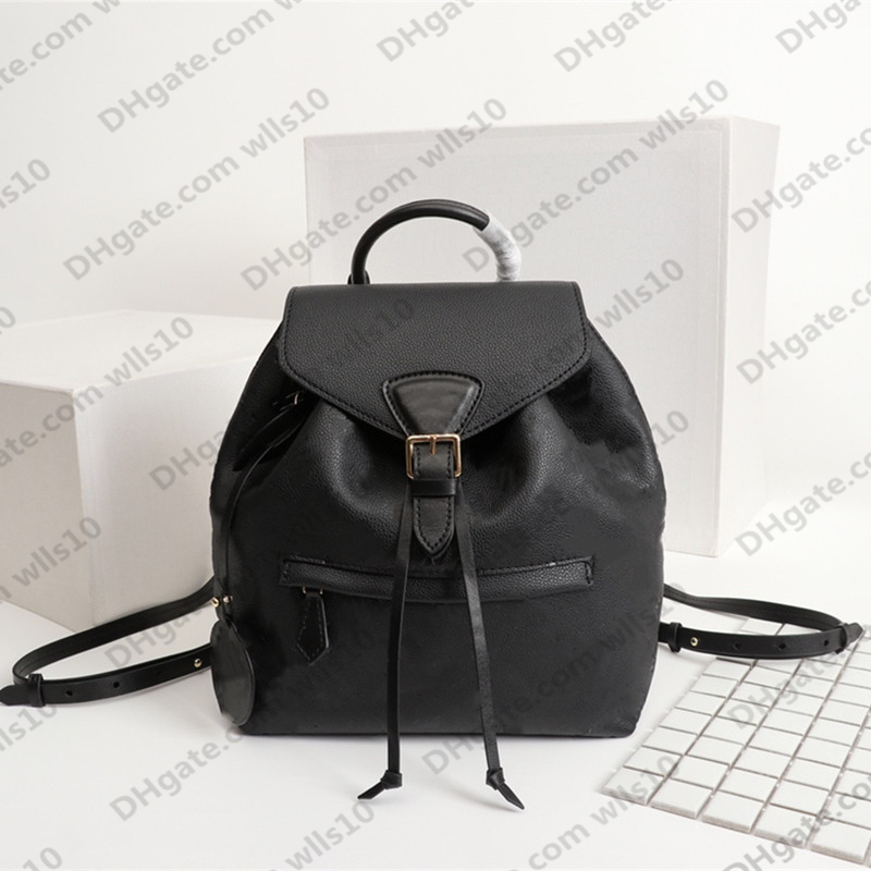 

Women Handbags Designer Backpacks Cowhide Leather Letter Empreinte Flower Backpack Embossed Purses Pattern bag MONTSOURIS M45410 M45205 M45397 Handbag LB179, Carton