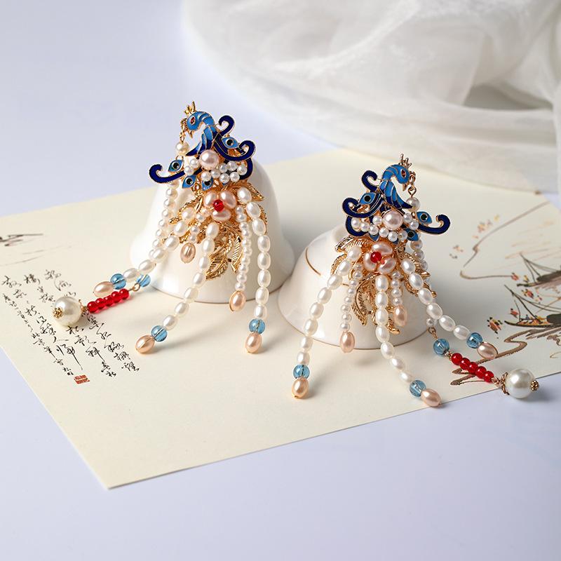 

Hair Clips & Barrettes Retro Chinese Style Hairpins Wedding Clip Crystal Tassel Hairgrips Side Headdress Hairpin For Bridal Women Jewelry, Golden;silver