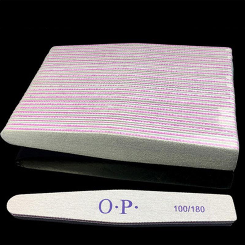

Nail Files Professional Double-Side Buffer File 100/180 Grit Sandpaper Sanding Pedicure Equipment Half Moon