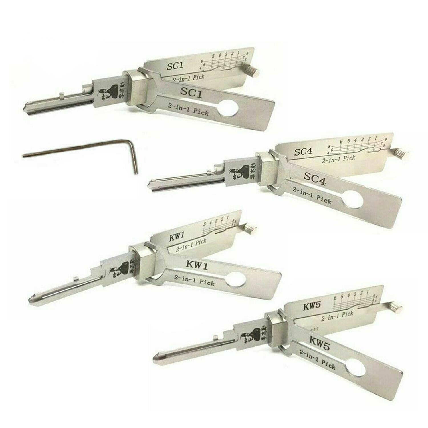 

SC1,SC4, KW5, R52, KW1 LISHI2IN1 Tool Lock Pick and Decoder Locksmith Supplies Tools Auto Picks