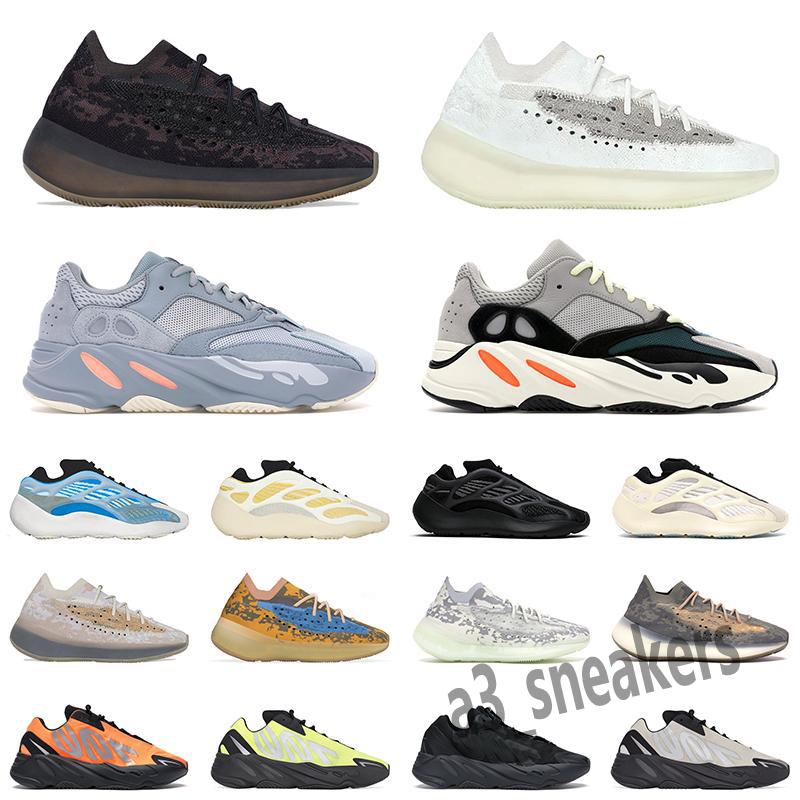 

v2 350 500 700 380 YEZZIES YEEZIES BOOST 2021 Mens 380 casual Shoes designer Sneakers Womens Azure Hylte Glow Black Purple Alien Blue Oa GEs, Blue;gray