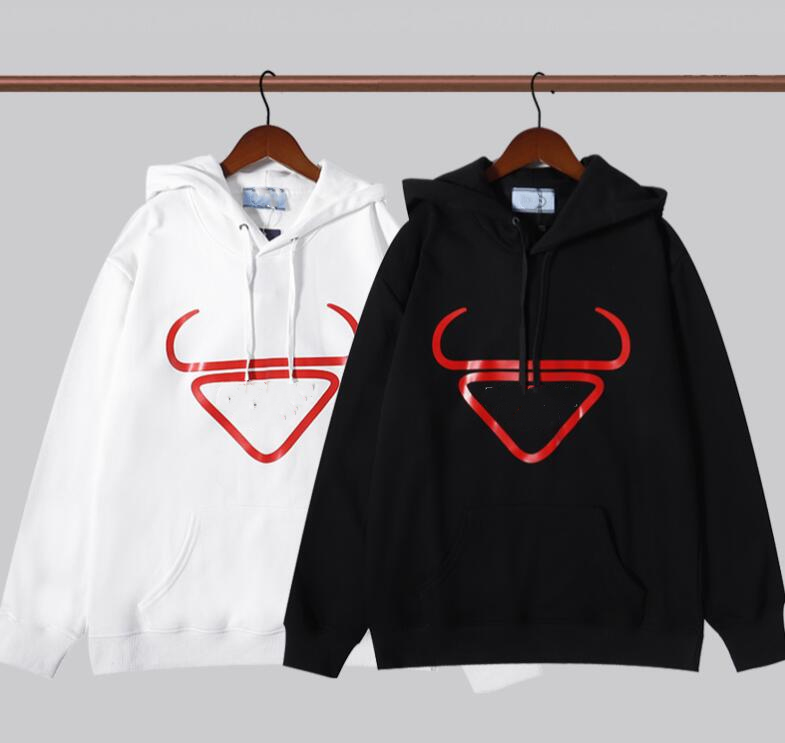 

21ss high quality pure cotton men women hoodie brand Designers Casual fashion Men's Hoodies Sweatshirts size m l xl xl, Black