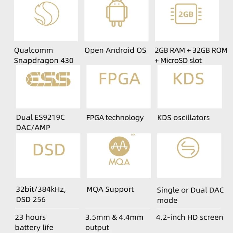 

& MP4 Players SHANLING Moondrop TANCHJIM M3X LTD Co- MQA Android Portable Music MP3 Player ACGN Printing Silver