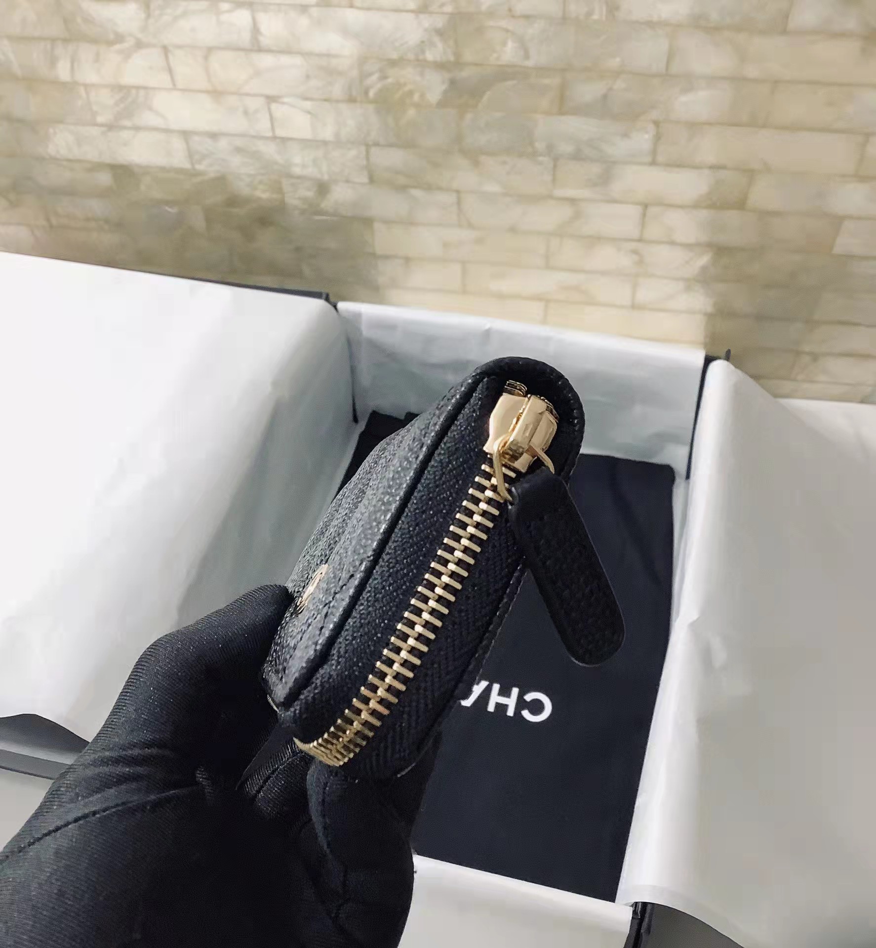 

Ladies purse high-end custom quality cowhide bag fashion leisure mini 84511, Brown;gray