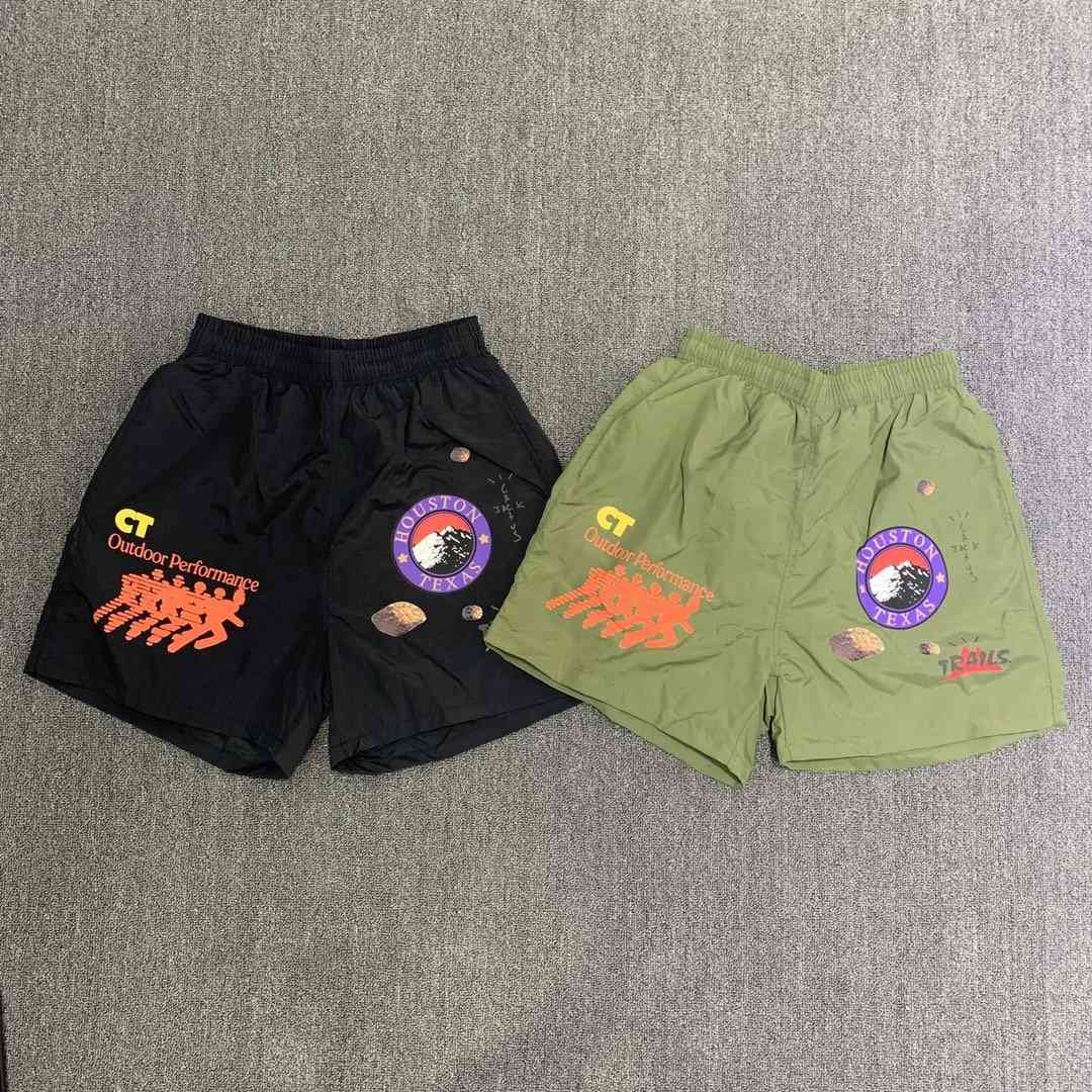 

2020 Summer New Travis Scott Houston Cactus Jack Running Wild Shorts Men Women Hiphop Outdoor Shorts Men Casual Beach Shorts Men C0421, Outdoor tiedye