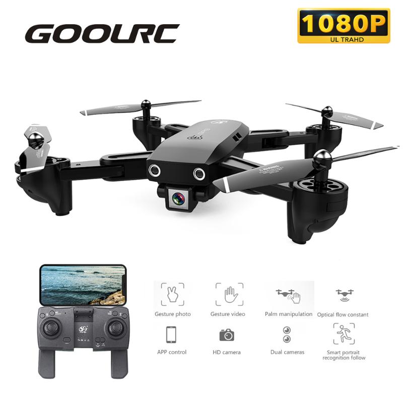 

FPV Drone With Camera HD 1080P 18mins Flight Time RC S166GPS Quadcopter Selfie Dron Toy For Beginner Drones