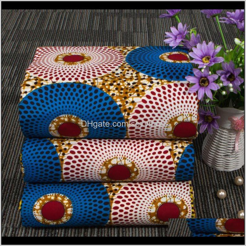 

Clothing Apparel Drop Delivery 2021 Ankara Polyester Prints Binta Real Wax High Quality 6 Yards/Lot African Fabric For Party Dress G1Kgp