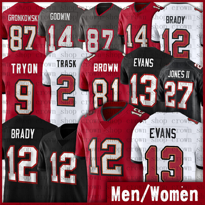 

Tampa 12 Tom Brady Bay Men Buccaneer Jerseys 13 Mike Evans 2 Kyle Trask 87 Rob Gronkowski Joe Tryon Chris Godwin Ronald Jones II Fournette Winfield Devin White, Men(hai dao)