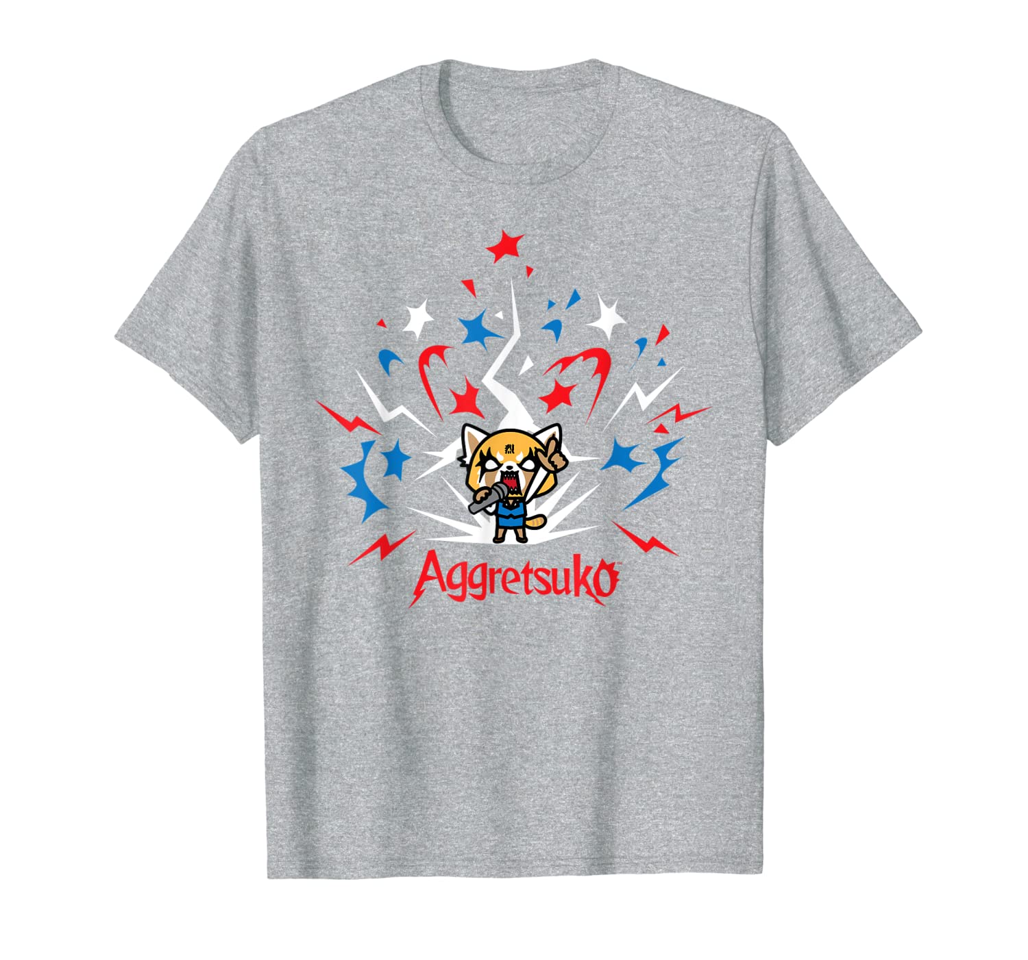 Aggretsuko Fire Works 4th of July T-Shirt-image-702197938
