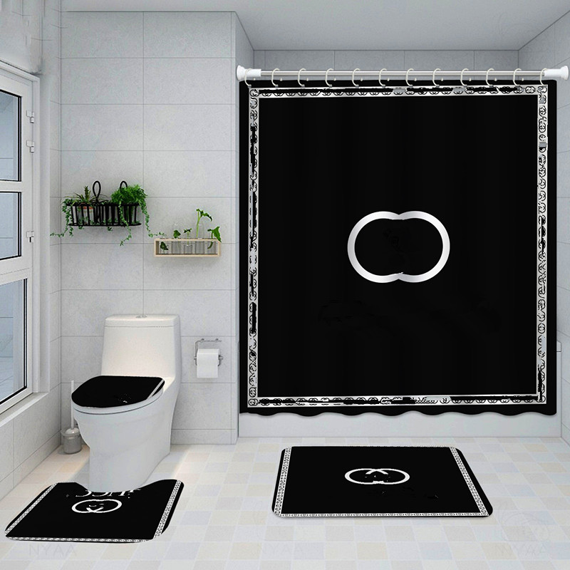 

wholesale classical design Shower Curtains waterproof Bathroom supplies multifunctional partition curtain bath door mat