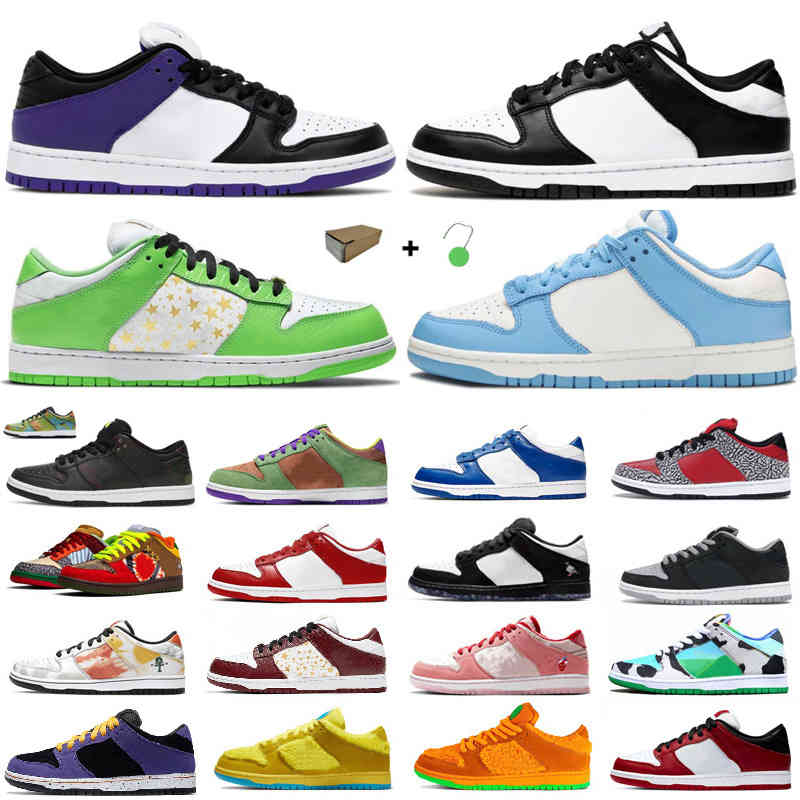 

2021 dunk Veneer Chunky Dunky Low running shoes for men women White Metallic Gold Black green bear Panda Pigeon Chicage womens sports