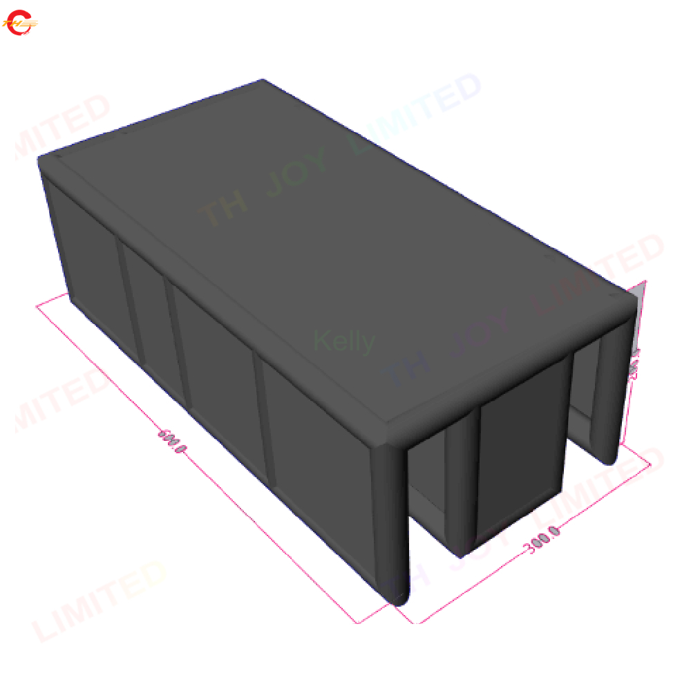 

Halloween Outdoor activities party rental black inflatable maze 6x3m air bounce house leisure sport games for kids