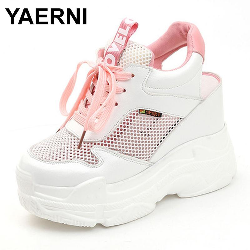 

Dress Shoes YAERNI Women Sandals 2021 Summer Casual Fashion Hollow Out Wedges Gladiator High Heel Platform SandalsE994, Black