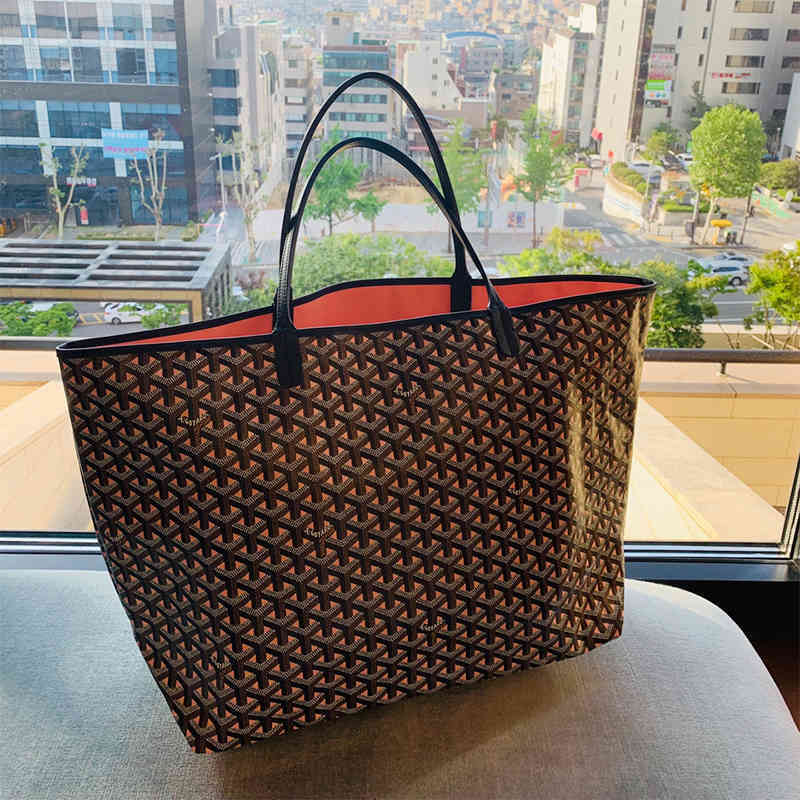 

Double-sided Colorful Goya Shopping Leather Goyar Mother Tote Bag One Shoulder Girl Zlh