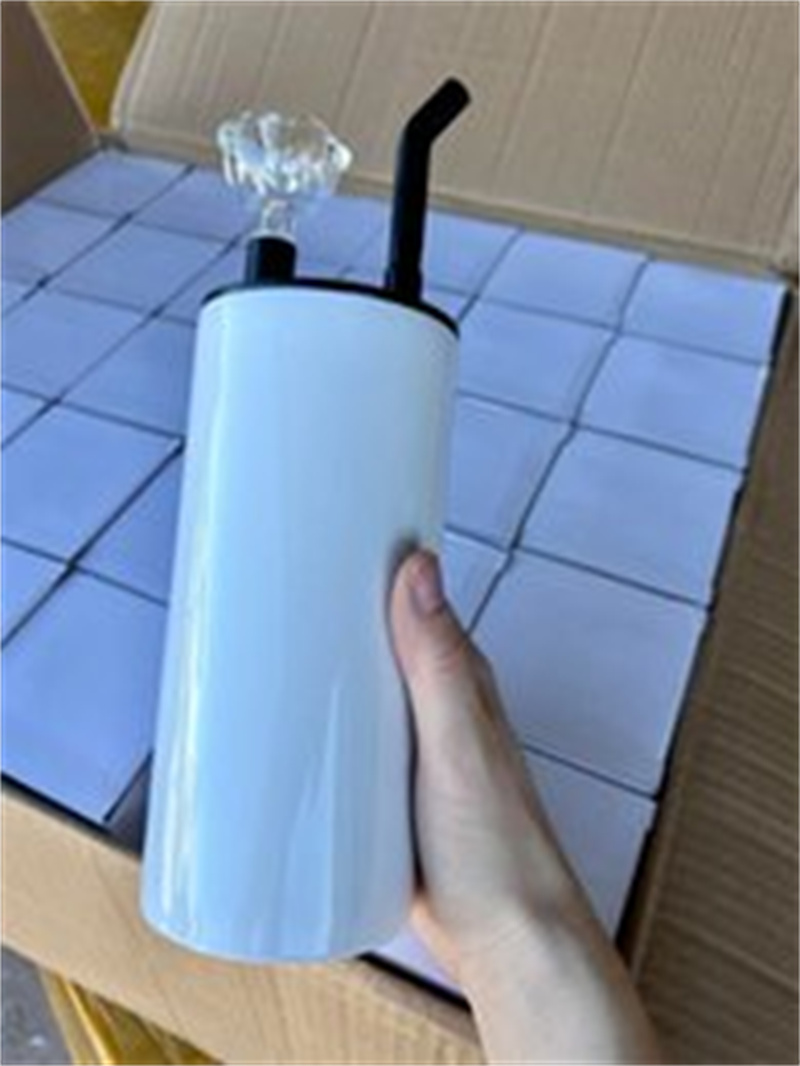 

In stock Wholesale! 22oz Sublimation Smoking Tumbler White Blank Straight Fatty Tumblers Stainless Steel Water Bottles DIY Heat Transfer Smoke Cups B2, 20oz