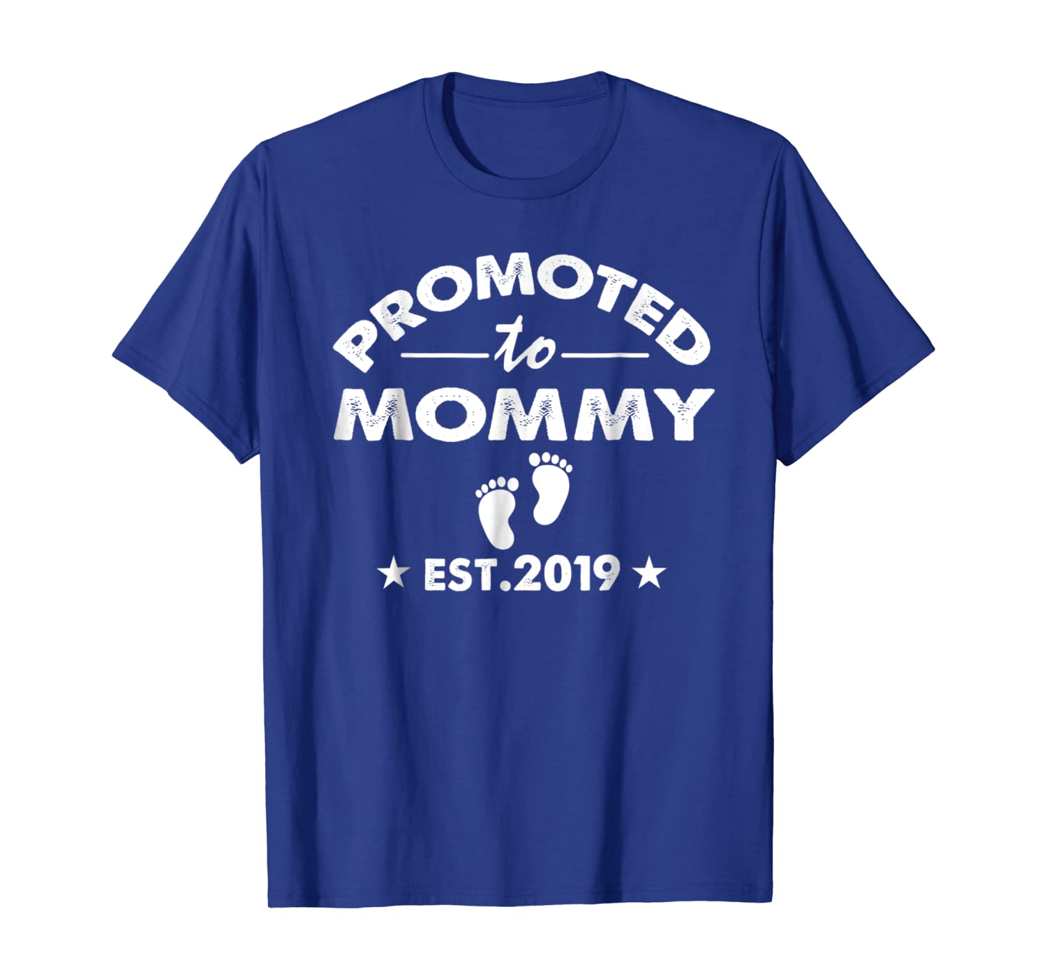 

Promoted to Mommy est 2019 T-shirt, White;black