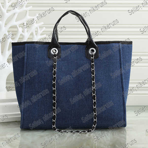

2021 Discount Outdoor Bags wholesale fashion CC women shoulder bag woman leather Tote canvas Lady handbag chain 8 colors 39*13*32 cm
